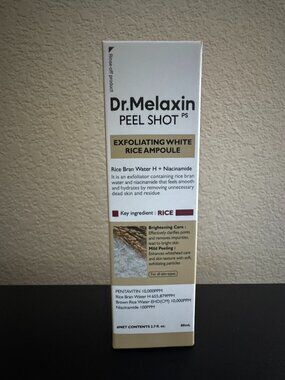 Dr Melaxin Peel Shot - Exfoliating White Rice Ampoule 2.7oz BNIB